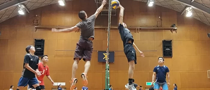volleyball spike block